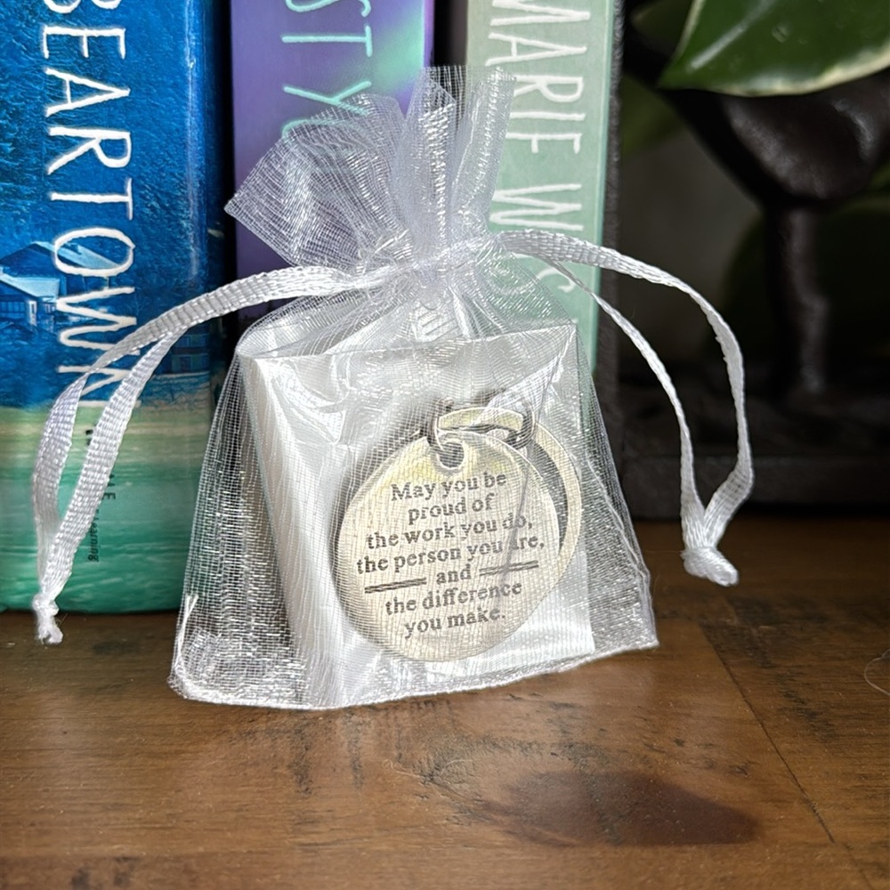 “May you be proud…” Inspirational Silver Keychain